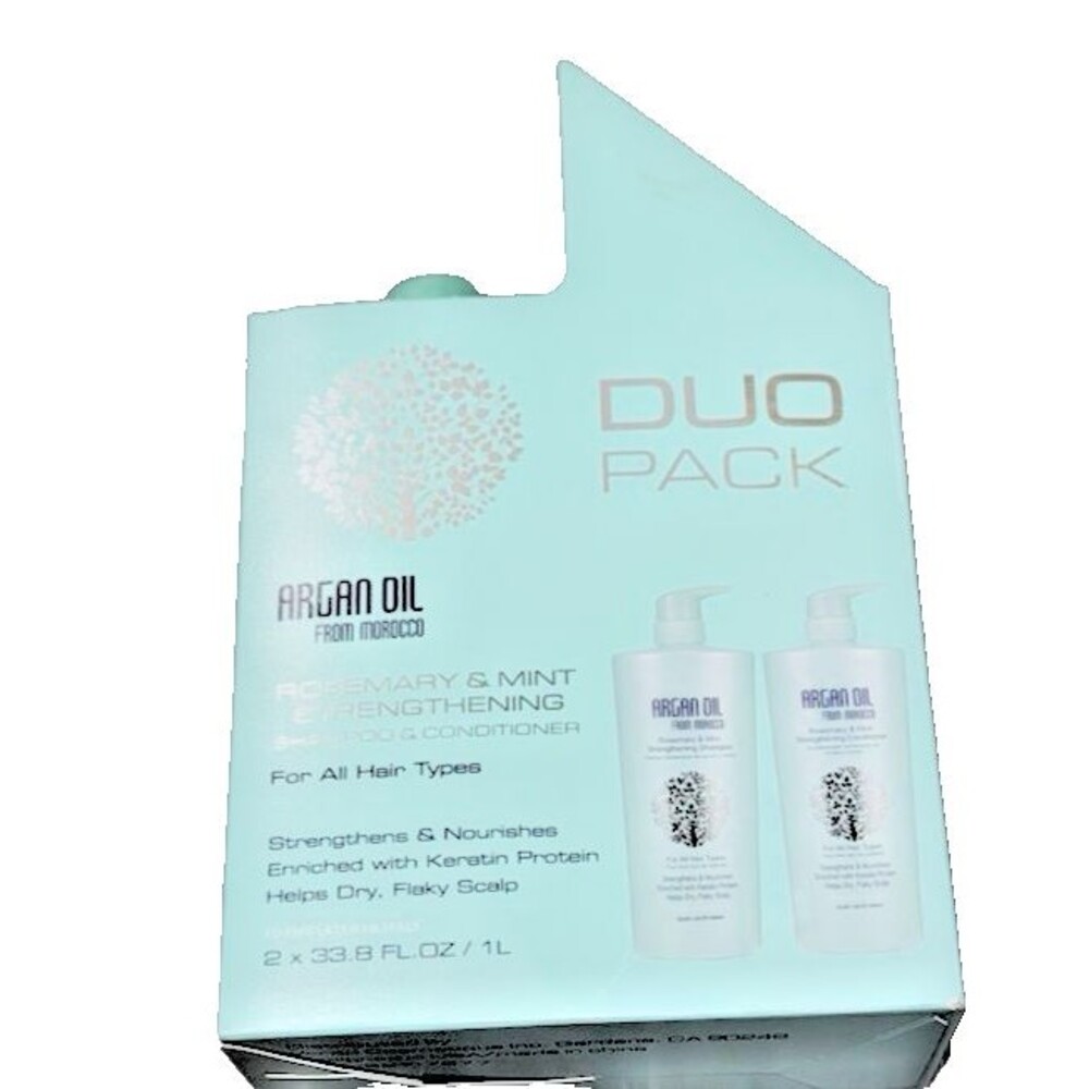 Argan Oil From Morocco Rosemary & Mint Strengthening Shampoo & Conditioner Duo